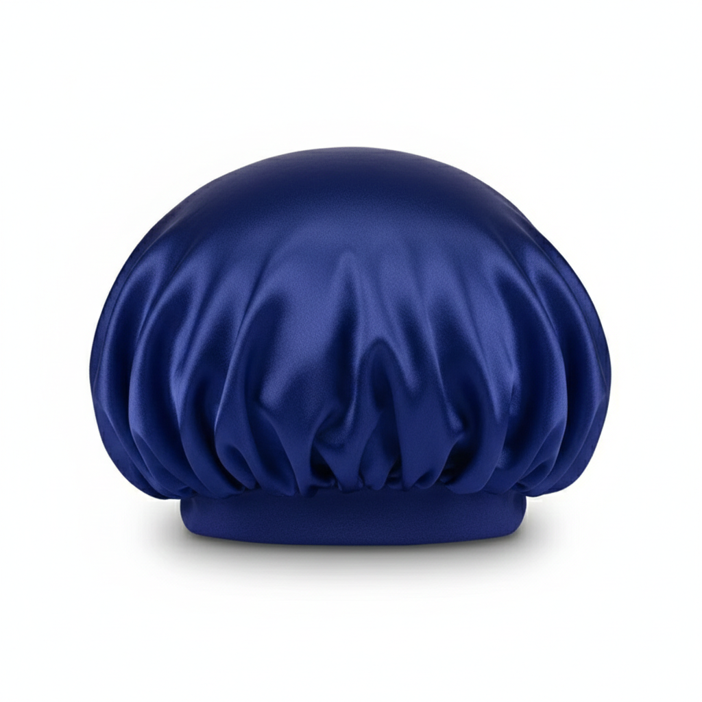 Shower Cap in Soft Satin Velvet Fabric
