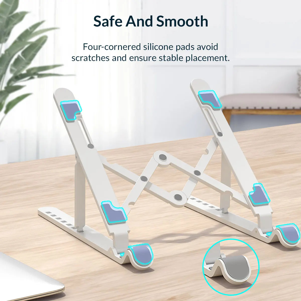 Adjustable Laptop Stand with 7 Angles for Ergonomic Positioning