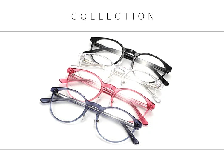 Vintage Round Eyewear with Glass Lenses