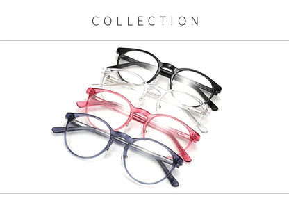 Vintage Round Eyewear with Glass Lenses