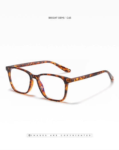 Square Retro Eyeglasses in TR90 Material
