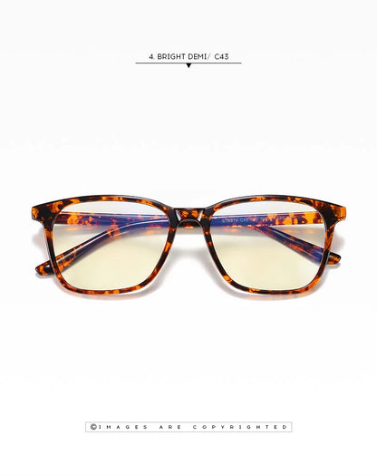 Square Retro Eyeglasses in TR90 Material