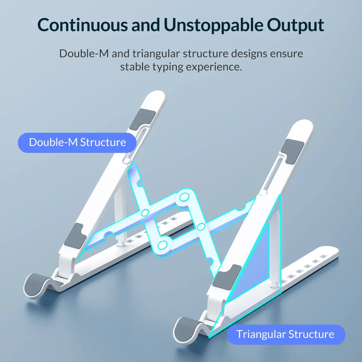 Adjustable Laptop Stand with 7 Angles for Ergonomic Positioning