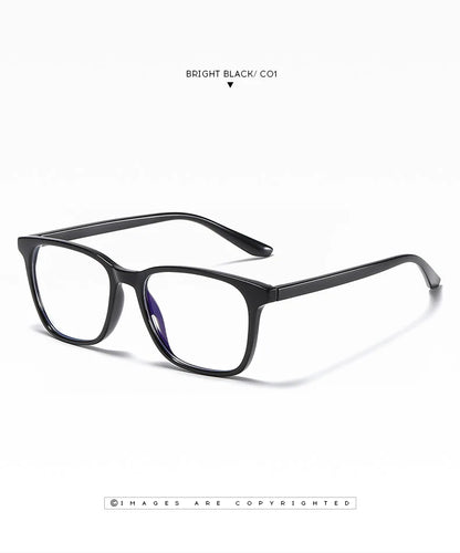 Square Retro Eyeglasses in TR90 Material
