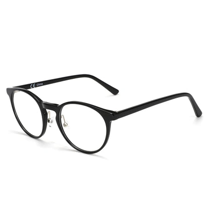Vintage Round Eyewear with Glass Lenses