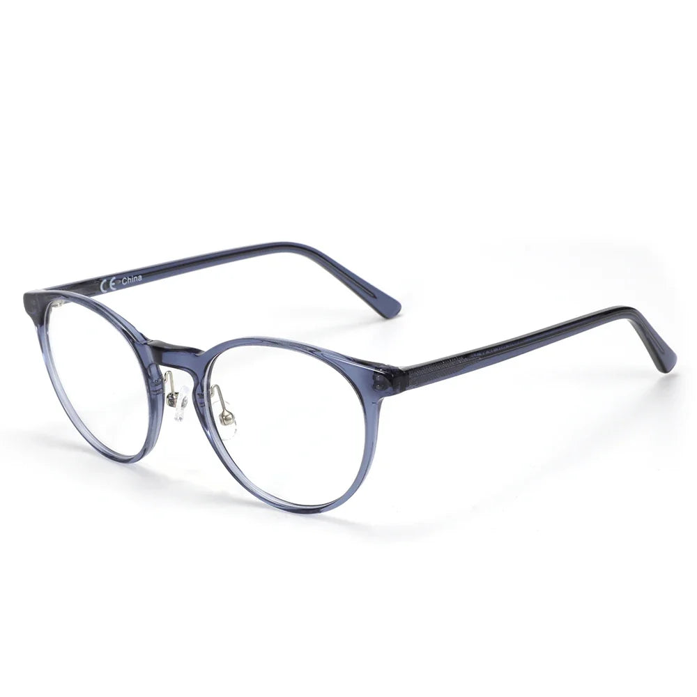 Vintage Round Eyewear with Glass Lenses