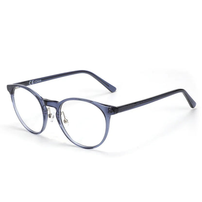 Vintage Round Eyewear with Glass Lenses