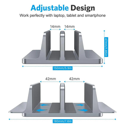 Vertical Laptop Holder in Aluminum Material