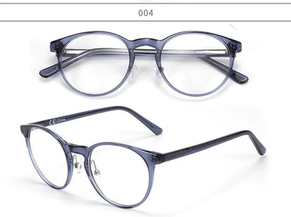 Vintage Round Eyewear with Glass Lenses