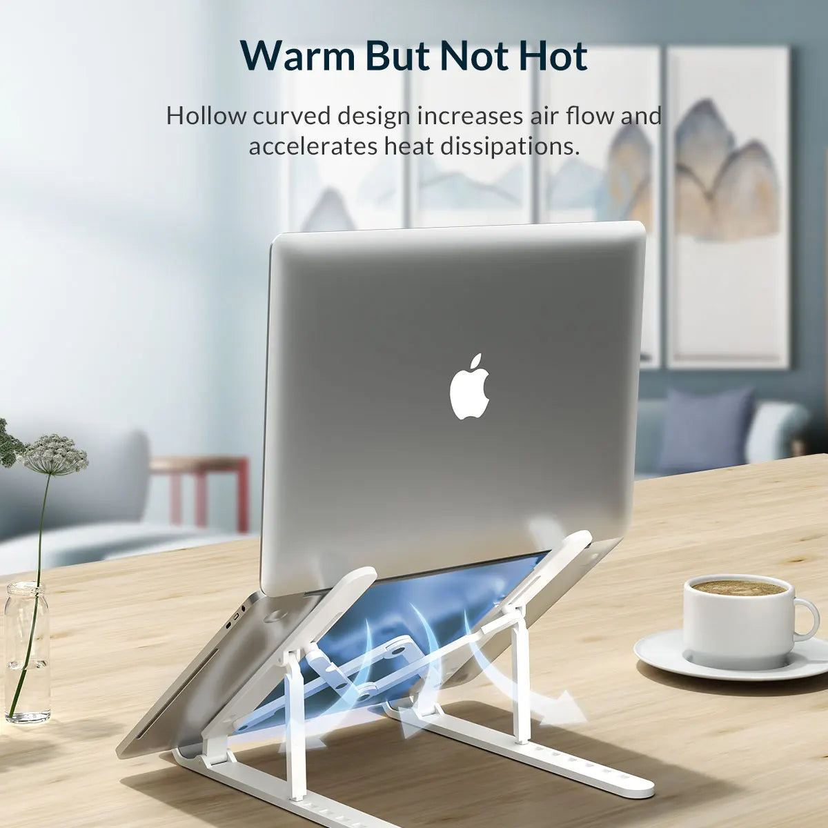Adjustable Laptop Stand with 7 Angles for Ergonomic Positioning
