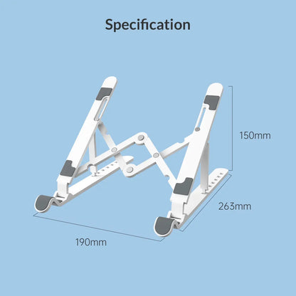 Adjustable Laptop Stand with 7 Angles for Ergonomic Positioning