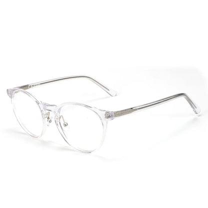 Vintage Round Eyewear with Glass Lenses