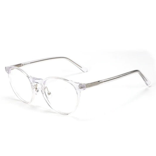 Vintage Round Eyewear with Glass Lenses
