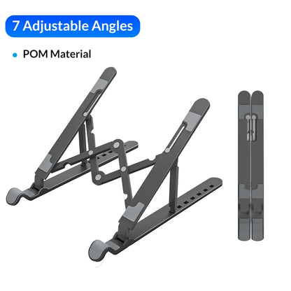 Adjustable Laptop Stand with 7 Angles for Ergonomic Positioning