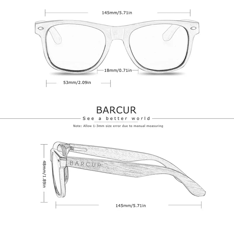 Wooden Blue Light Blocking Glasses