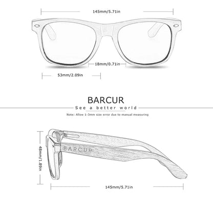 Wooden Blue Light Blocking Glasses