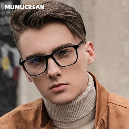 Square Retro Eyeglasses in TR90 Material