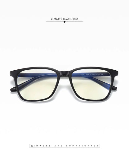 Square Retro Eyeglasses in TR90 Material