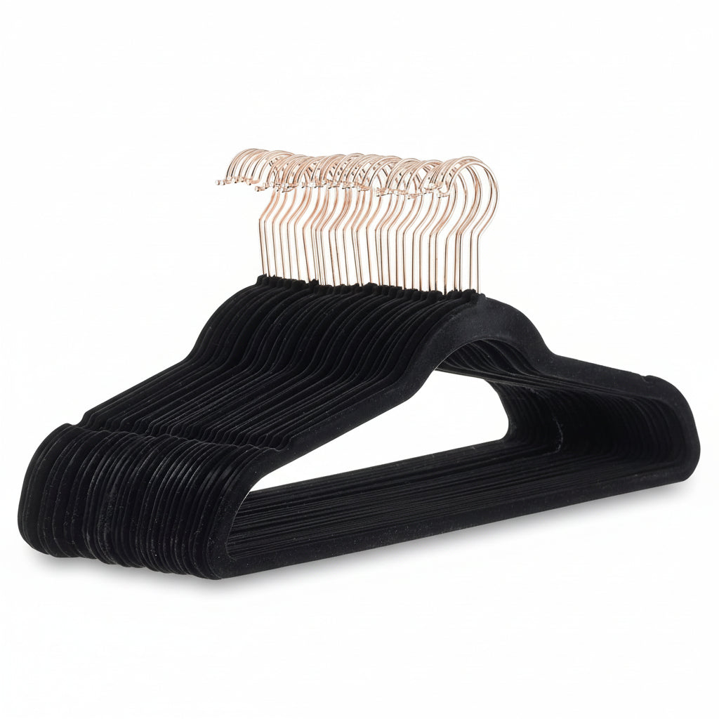 Elegant Velvet Slim Hangers for Optimal Closet Space – Pack of 10