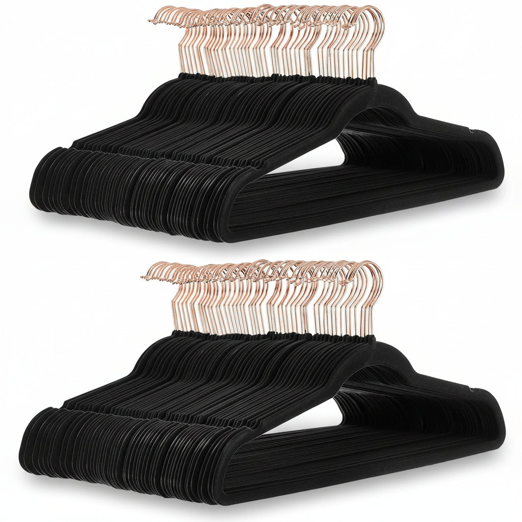 Elegant Velvet Slim Hangers for Optimal Closet Space – Pack of 10