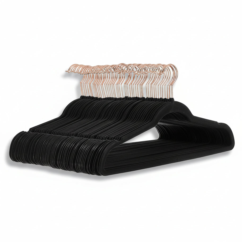 Elegant Velvet Slim Hangers for Optimal Closet Space – Pack of 10
