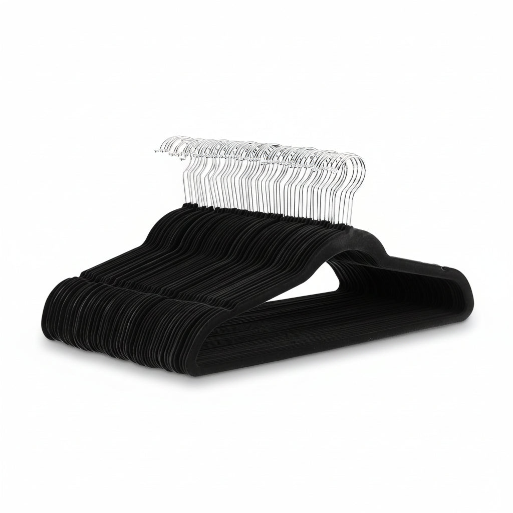 Elegant Velvet Slim Hangers for Optimal Closet Space – Pack of 10