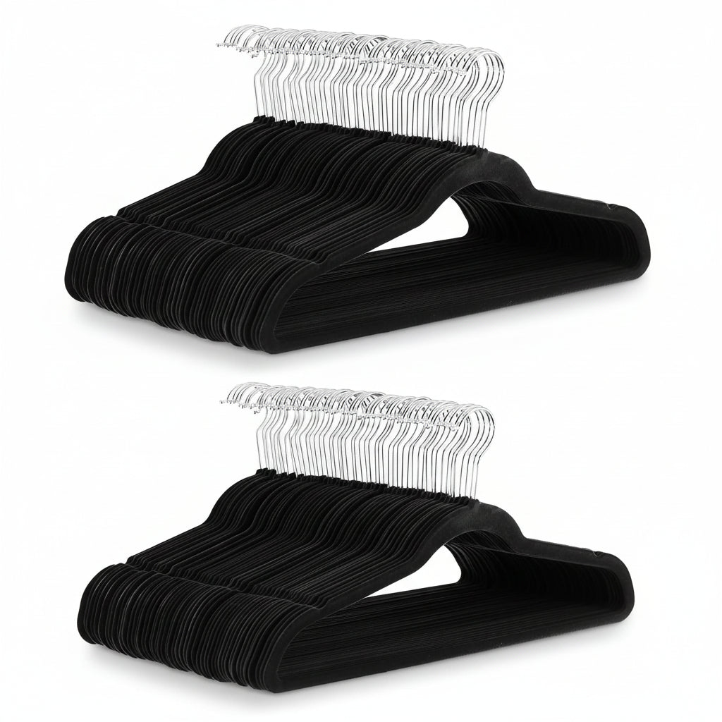 Elegant Velvet Slim Hangers for Optimal Closet Space – Pack of 10
