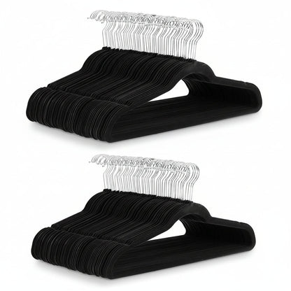 Elegant Velvet Slim Hangers for Optimal Closet Space – Pack of 10