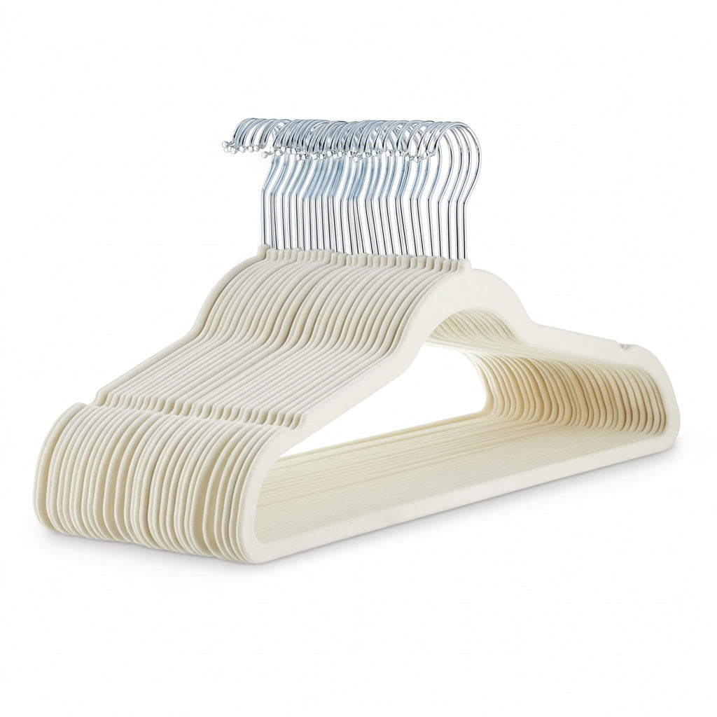 Elegant Velvet Slim Hangers for Optimal Closet Space – Pack of 10