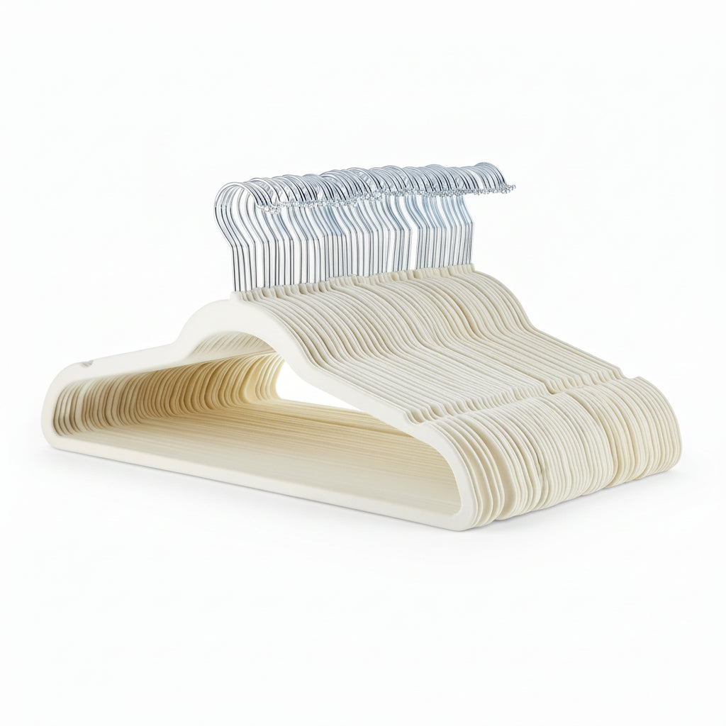 Elegant Velvet Slim Hangers for Optimal Closet Space – Pack of 10