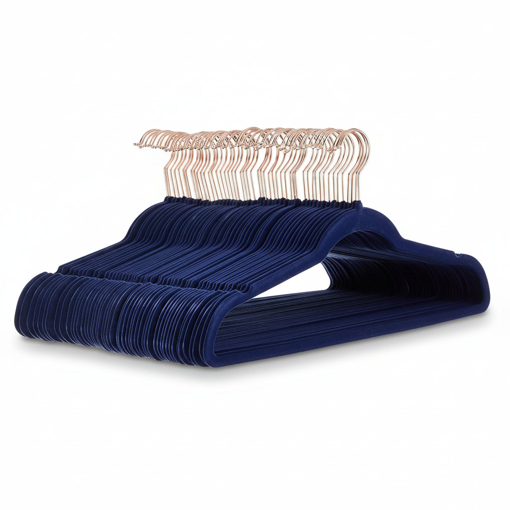 Elegant Velvet Slim Hangers for Optimal Closet Space – Pack of 10