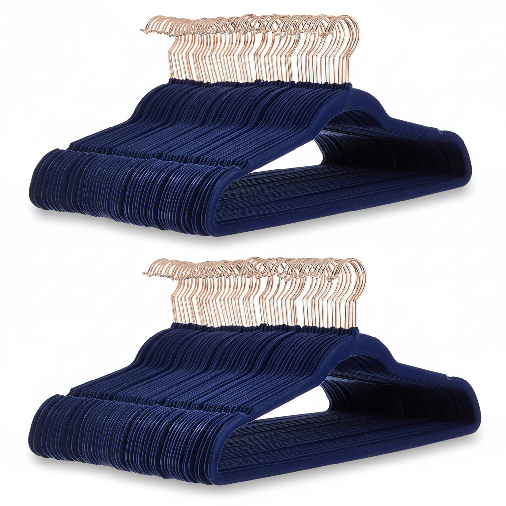 Elegant Velvet Slim Hangers for Optimal Closet Space – Pack of 10
