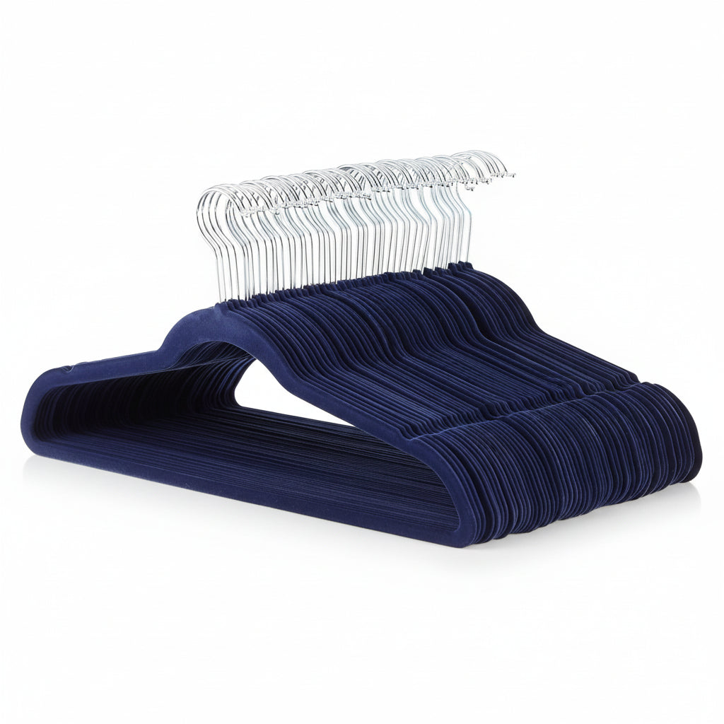 Elegant Velvet Slim Hangers for Optimal Closet Space – Pack of 10