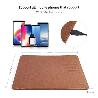 Wireless Charging Mouse Pad for Qi Devices