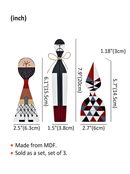 Artisan Wooden Accents | Sturdy MDF Figures for Every Celebration