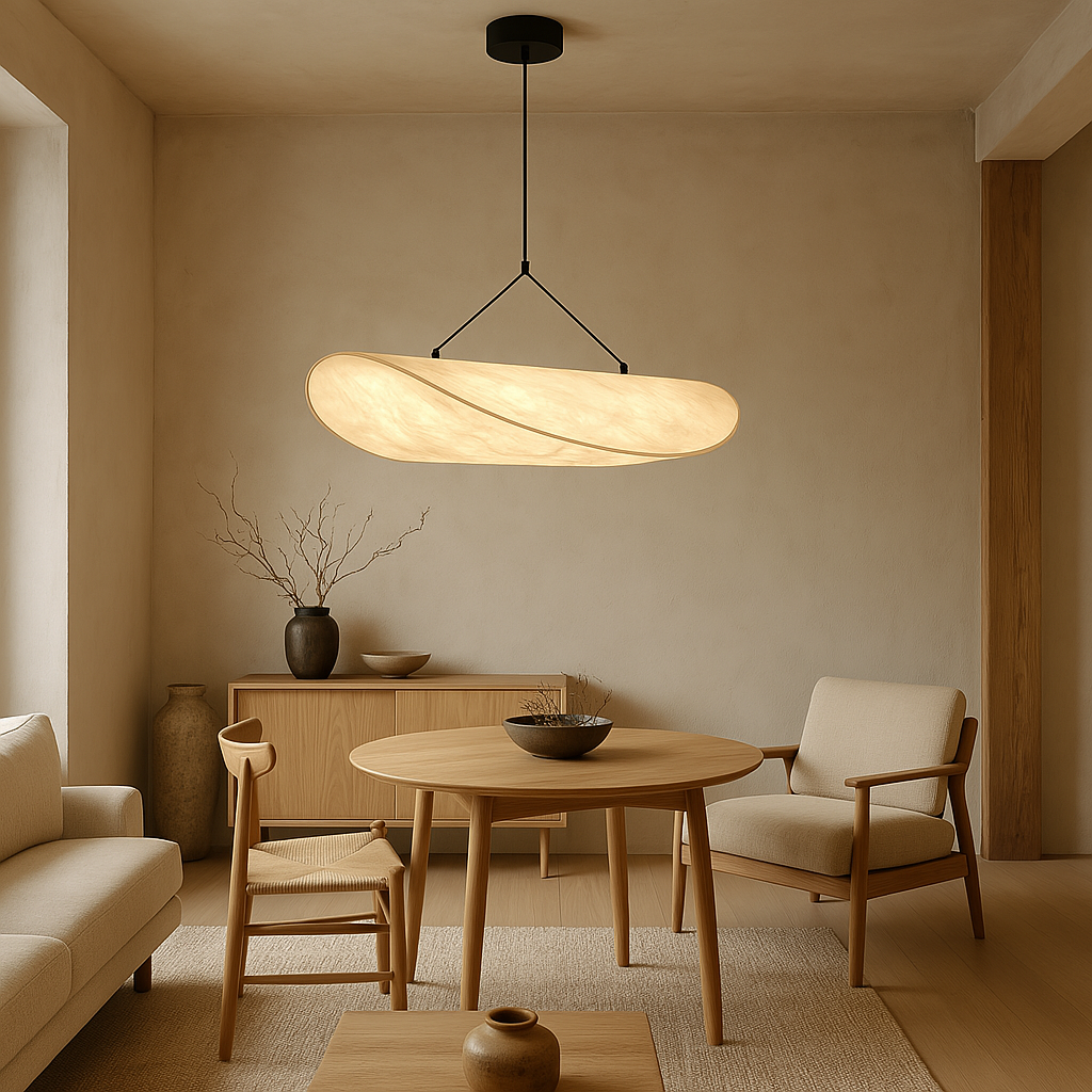 Sleek Oval Wave Pendant Light for Stylish Ceilings