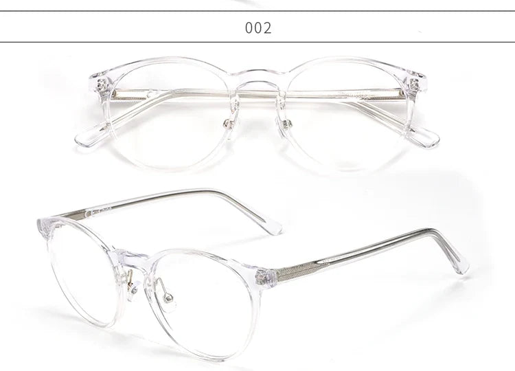 Vintage Round Eyewear with Glass Lenses