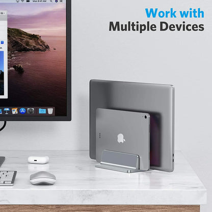 Vertical Laptop Holder in Aluminum Material