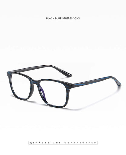 Square Retro Eyeglasses in TR90 Material