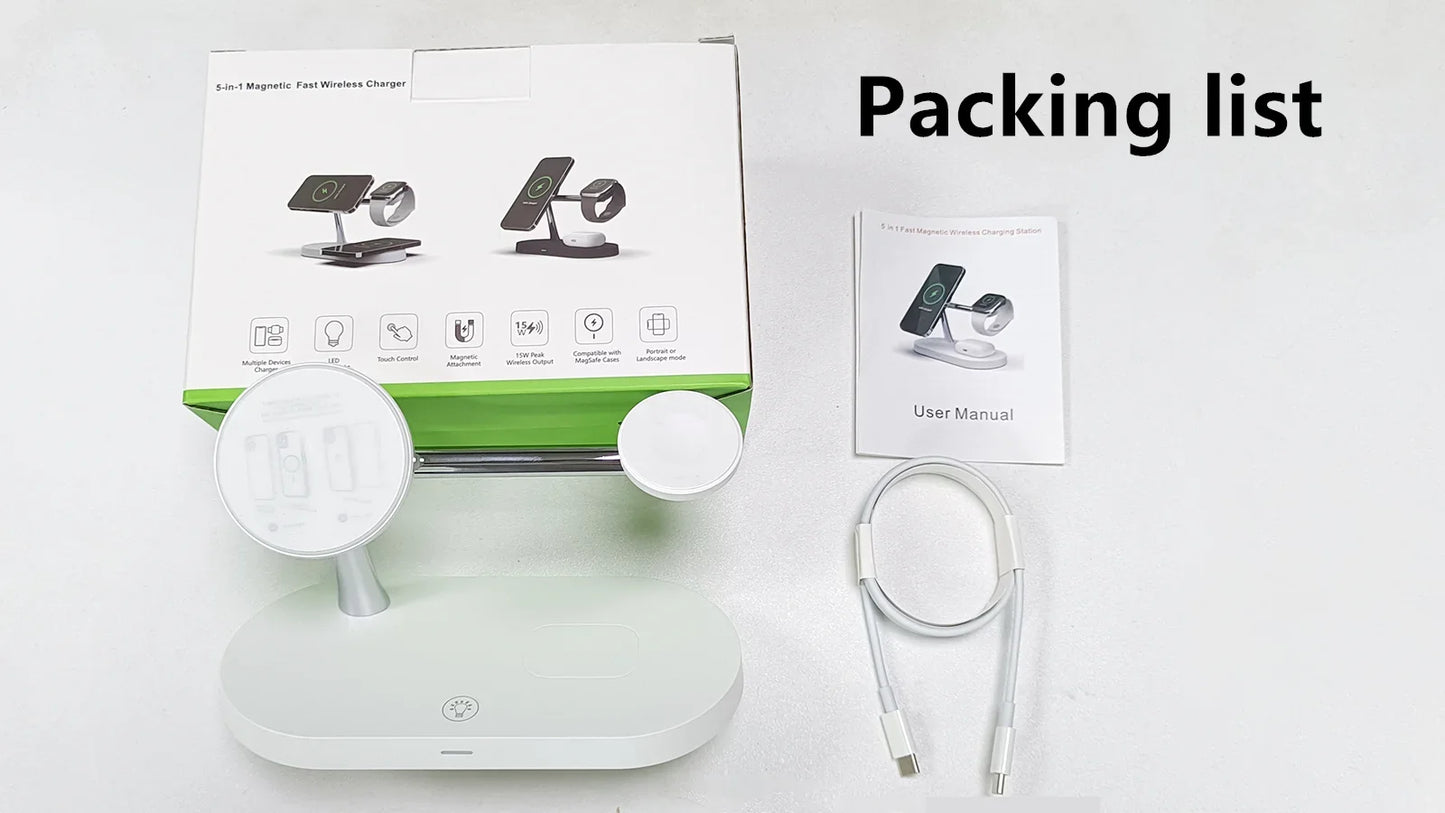 3-in-1 Magnetic Wireless Charger Station for Devices