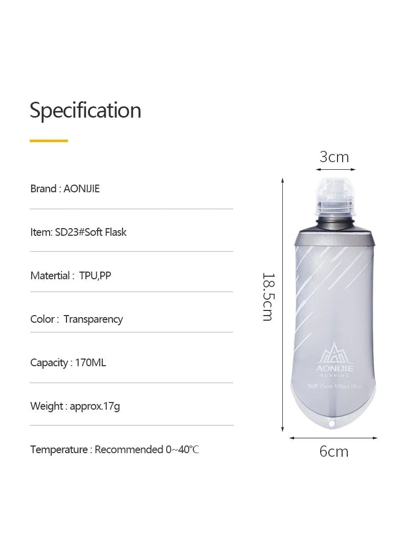 Soft Squeeze Water Bottle – Foldable Design