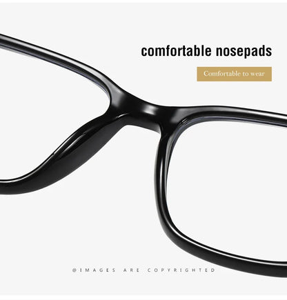 Square Retro Eyeglasses in TR90 Material