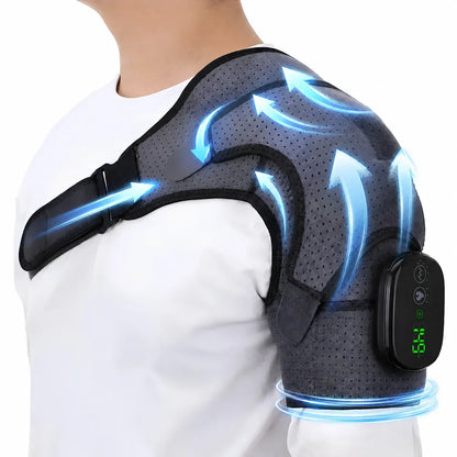 Vibrating Massage Heated Shoulder Support Brace