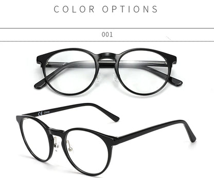 Vintage Round Eyewear with Glass Lenses