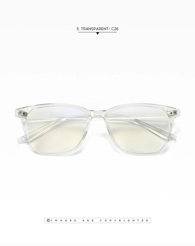 Square Retro Eyeglasses in TR90 Material