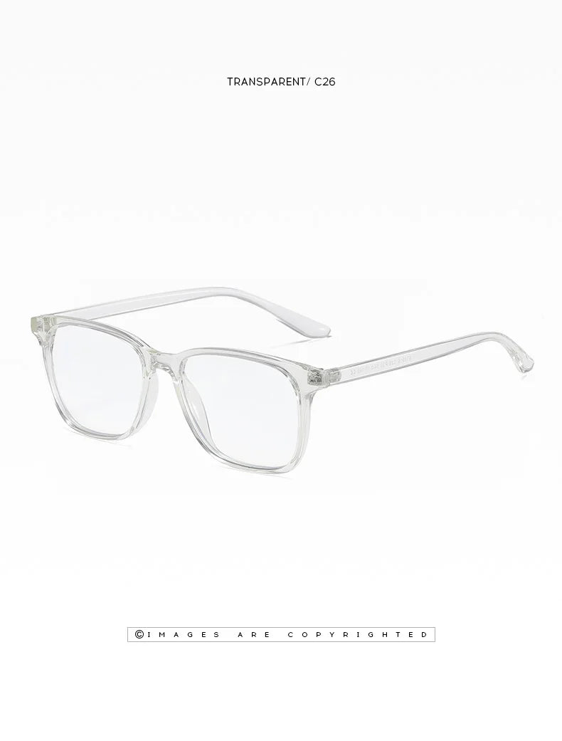 Square Retro Eyeglasses in TR90 Material
