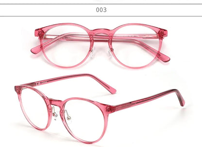 Vintage Round Eyewear with Glass Lenses