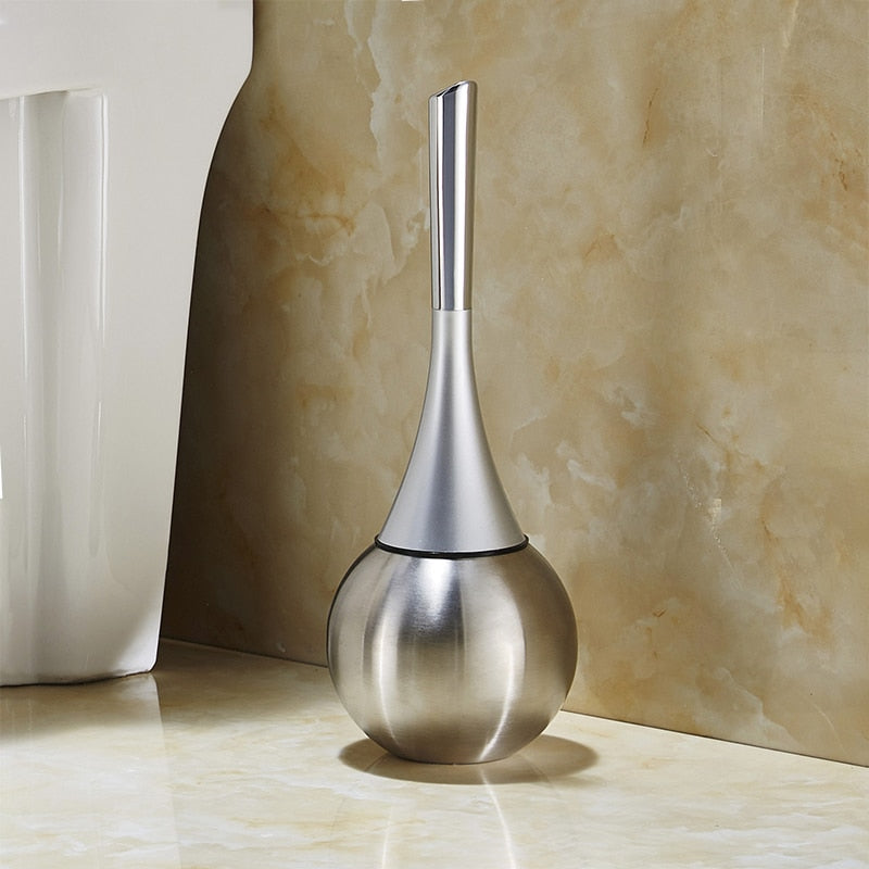 Sleek Bathroom Care Kit - Toilet Brush with Stylish Stand