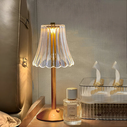 Cordless LED Lamp with Stylish Design and Metal Base