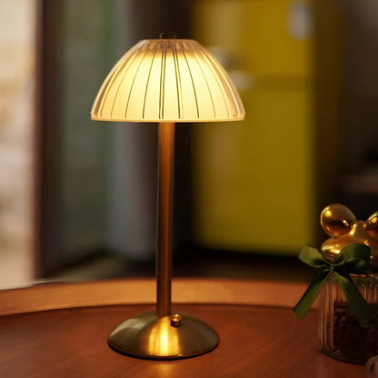 Cordless LED Lamp with Stylish Design and Metal Base
